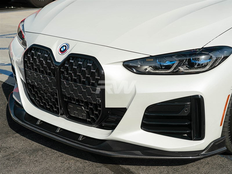 RW Carbon BMW G26 / i4 DTM Style Full Carbon Fiber Front Lip Spoiler-Exterior-Silicon Valley Bimmer