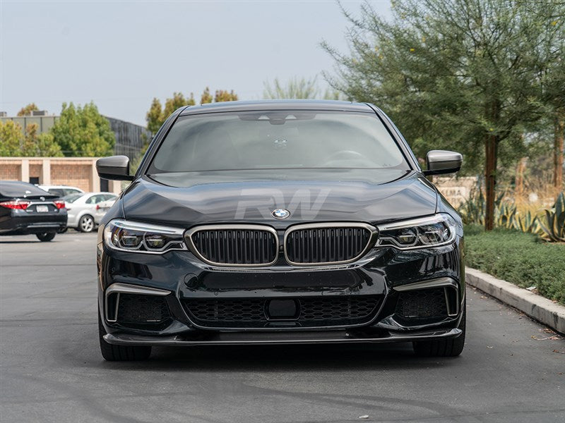 RW Carbon BMW G30 3D Style Carbon Fiber Front Lip Spoiler-Exterior-Silicon Valley Bimmer