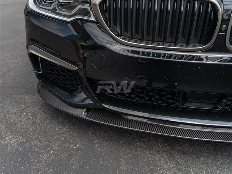 RW Carbon BMW G30 3D Style Carbon Fiber Front Lip Spoiler-Exterior-Silicon Valley Bimmer