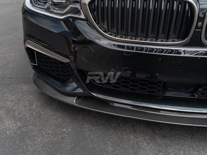 RW Carbon BMW G30 3D Style Carbon Fiber Front Lip Spoiler-Exterior-Silicon Valley Bimmer