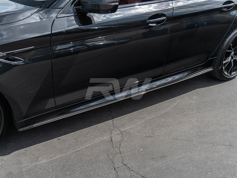 RW Carbon BMW G30 F90 3D Style CF Side Skirt Extensions-Exterior-Silicon Valley Bimmer