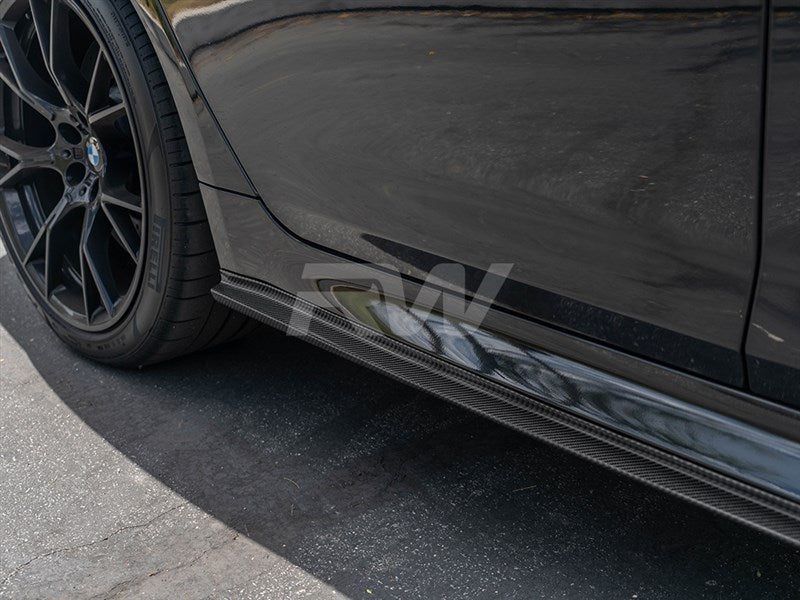 RW Carbon BMW G30 F90 3D Style CF Side Skirt Extensions-Exterior-Silicon Valley Bimmer