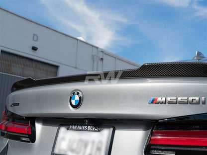 RW Carbon BMW G30 F90 CS Style Carbon Fiber Trunk Spoiler-Exterior-Silicon Valley Bimmer