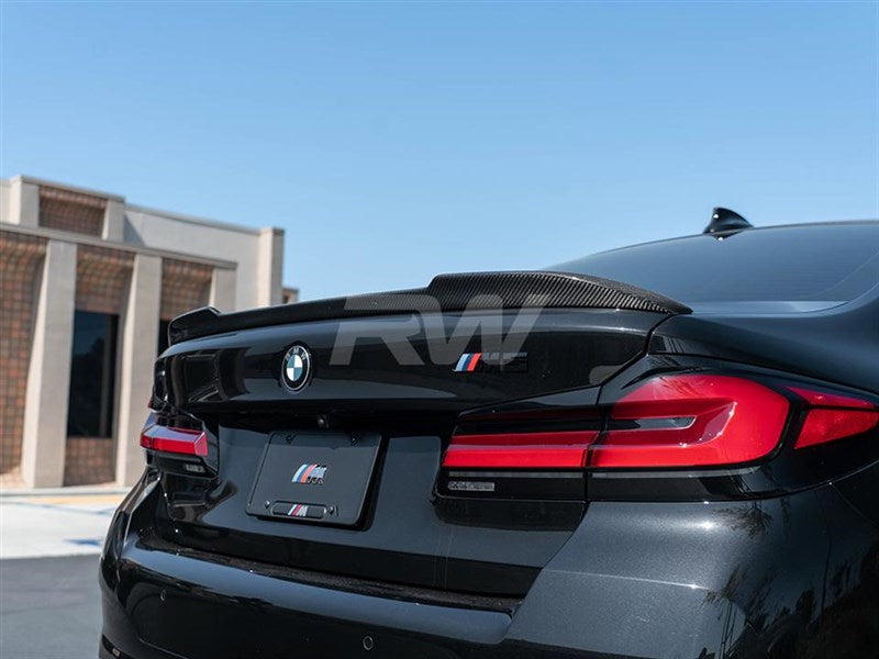 RW Carbon BMW G30 F90 CS Style Carbon Fiber Trunk Spoiler-Exterior-Silicon Valley Bimmer
