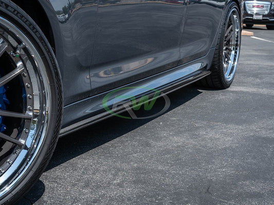 RW Carbon BMW G30 F90 RWS Carbon Fiber Side Skirt Extensions-Exterior-Silicon Valley Bimmer