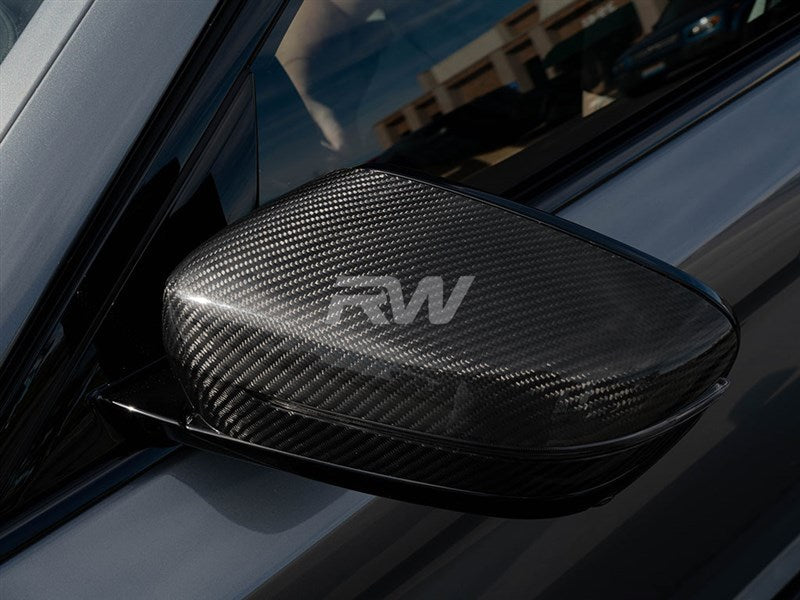 RW Carbon BMW G30 G20 G14 G15 G16 G22 G23 Carbon Fiber Mirror Caps-Exterior-Silicon Valley Bimmer