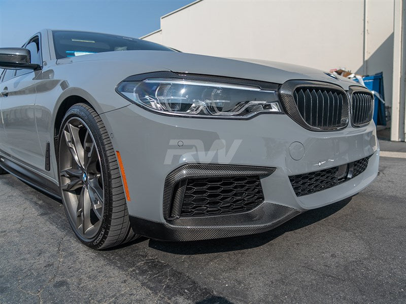 RW Carbon BMW G30 Performance Carbon Fiber Style Splitters-Exterior-Silicon Valley Bimmer