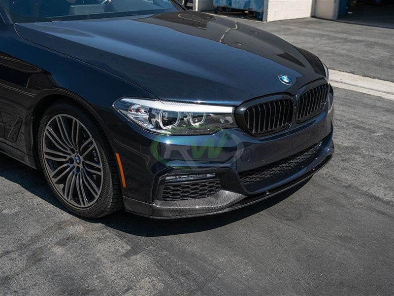 RW Carbon BMW G30 Performance Style CF Front Lip Spoiler-Exterior-Silicon Valley Bimmer