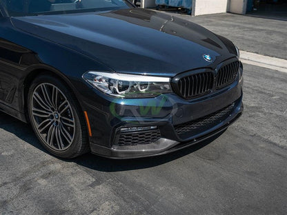 RW Carbon BMW G30 Performance Style CF Front Lip Spoiler-Exterior-Silicon Valley Bimmer