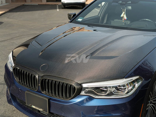RW Carbon BMW G30/F90 M5 CS Style Carbon Fiber Hood-Exterior-Silicon Valley Bimmer