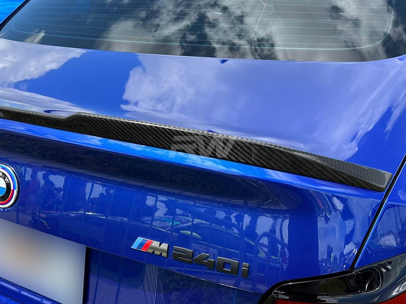 RW Carbon BMW G42 G87 M2 DTM Carbon Fiber Trunk Spoiler-Exterior-Silicon Valley Bimmer