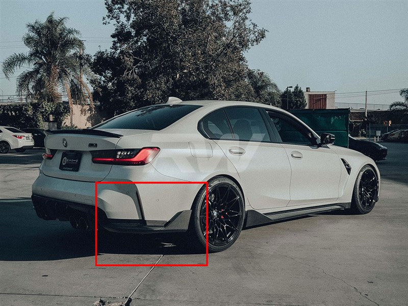 RW Carbon BMW G80 M3 CF Performance Style Diffuser Sides-Exterior-Silicon Valley Bimmer