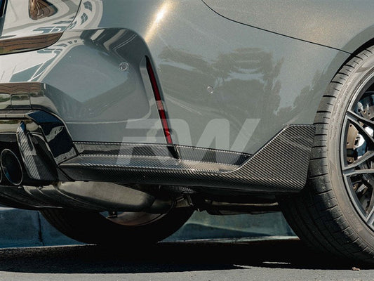 RW Carbon BMW G80 M3 CF Performance Style Diffuser Sides-Exterior-Silicon Valley Bimmer
