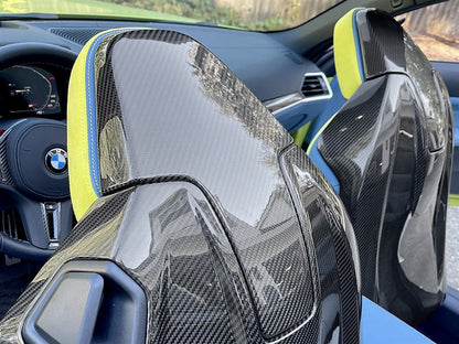 RW Carbon BMW G80 M3 Carbon Fiber Seat Backs-Exterior-Silicon Valley Bimmer