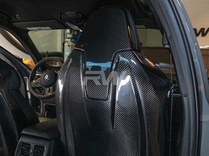 RW Carbon BMW G80 M3 Carbon Fiber Seat Backs-Exterior-Silicon Valley Bimmer