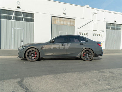 RW Carbon BMW G80 M3 OEM Style Full Carbon Fiber Side Skirts-Exterior-Silicon Valley Bimmer