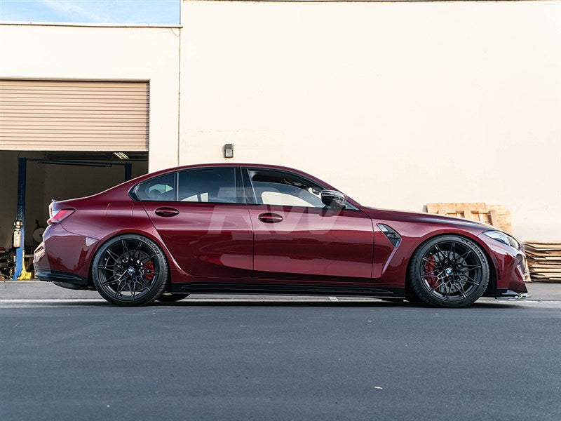 RW Carbon BMW G80 M3 RWS Carbon Fiber Side Skirt Extensions-Exterior-Silicon Valley Bimmer