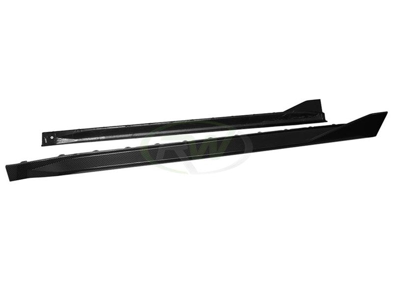 RW Carbon BMW G82/G83 Performance Style Carbon Fiber Side Skirt Extensions-Exterior-Silicon Valley Bimmer