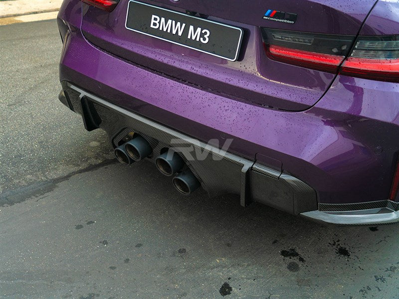 RW Carbon BMW G8X M3/M4 Carbon Fiber Perf. Style Diffuser-Exterior-Silicon Valley Bimmer