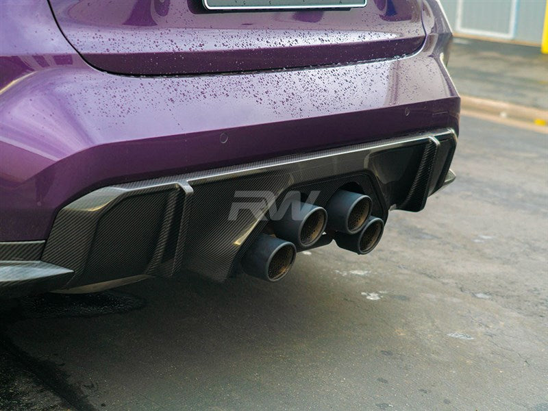 RW Carbon BMW G8X M3/M4 Carbon Fiber Perf. Style Diffuser-Exterior-Silicon Valley Bimmer