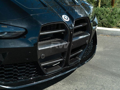 RW Carbon BMW G8X M3/M4 DTM Style Carbon Fiber Grille-Exterior-Silicon Valley Bimmer