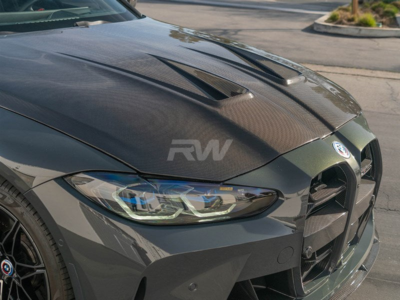 RW Carbon BMW G8X M3/M4 Full Carbon Fiber DTM Hood-Exterior-Silicon Valley Bimmer