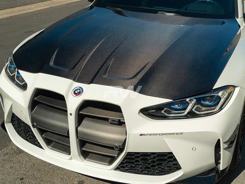 RW Carbon BMW G8X M3/M4 OEM Style Carbon Fiber Hood-Exterior-Silicon Valley Bimmer