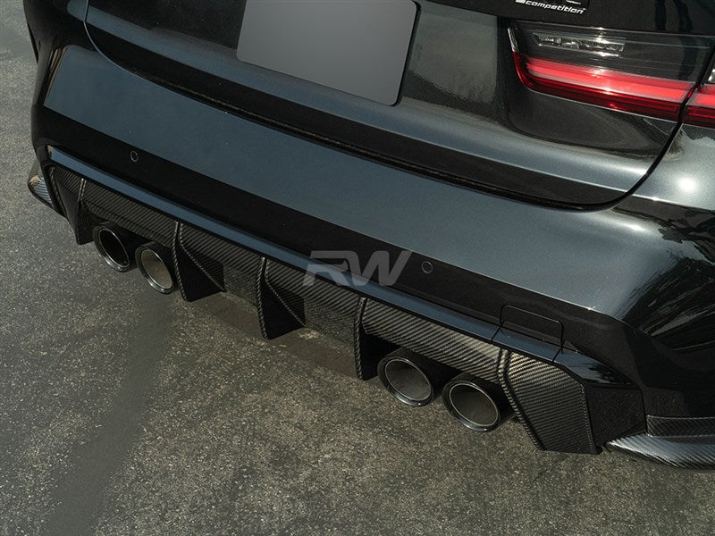 RW Carbon BMW G8X M3/M4 Type 2 Carbon Fiber Diffuser-Exterior-Silicon Valley Bimmer