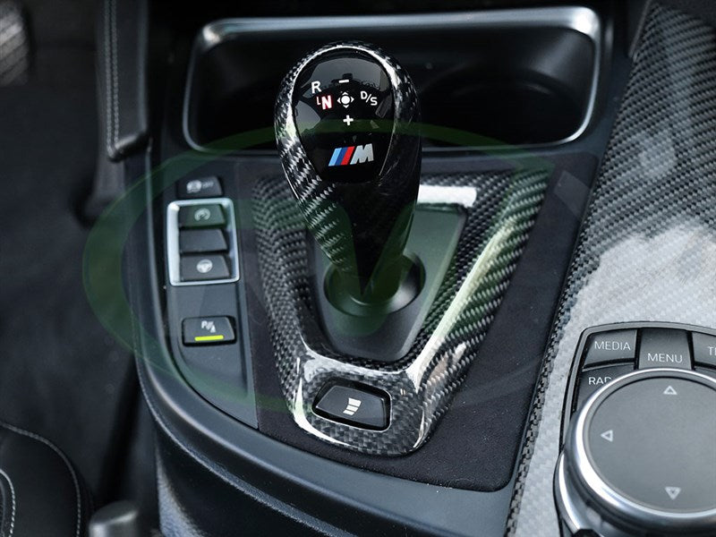 RW Carbon BMW M Carbon Fiber Gear Selector Cover-Interior-Silicon Valley Bimmer