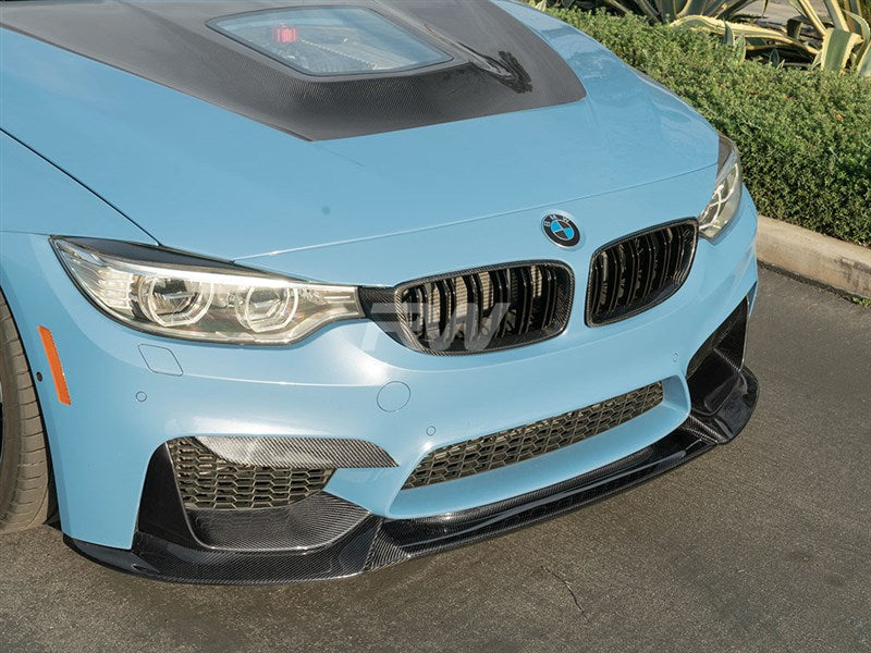 RW Carbon BMW M3/M4 Full Carbon Fiber Perf Style Splitters-Exterior-Silicon Valley Bimmer