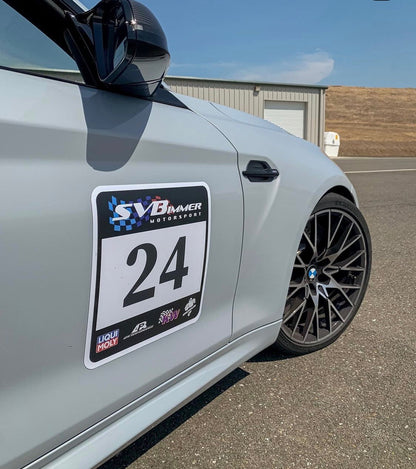 SVBimmer Motorsport Track Number Magnet Door Cards-Exterior-Silicon Valley Bimmer