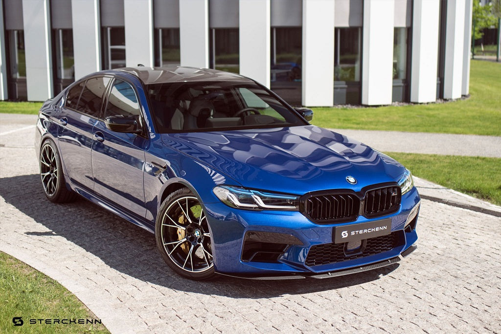Sterckenn F90 M5 LCI Carbon Front Splitter-Exterior-Silicon Valley Bimmer