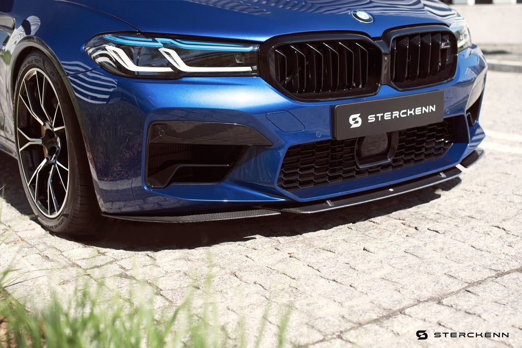 Sterckenn F90 M5 LCI Carbon Front Splitter-Exterior-Silicon Valley Bimmer