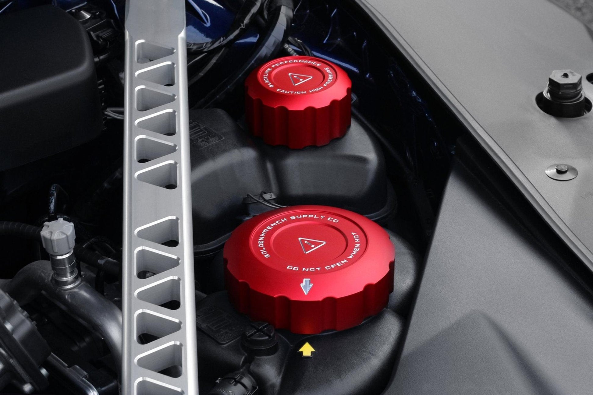 Toyota GR Supra 2020+ (A90) Blackline Performance Coolant Cap Set-Exterior-Silicon Valley Bimmer