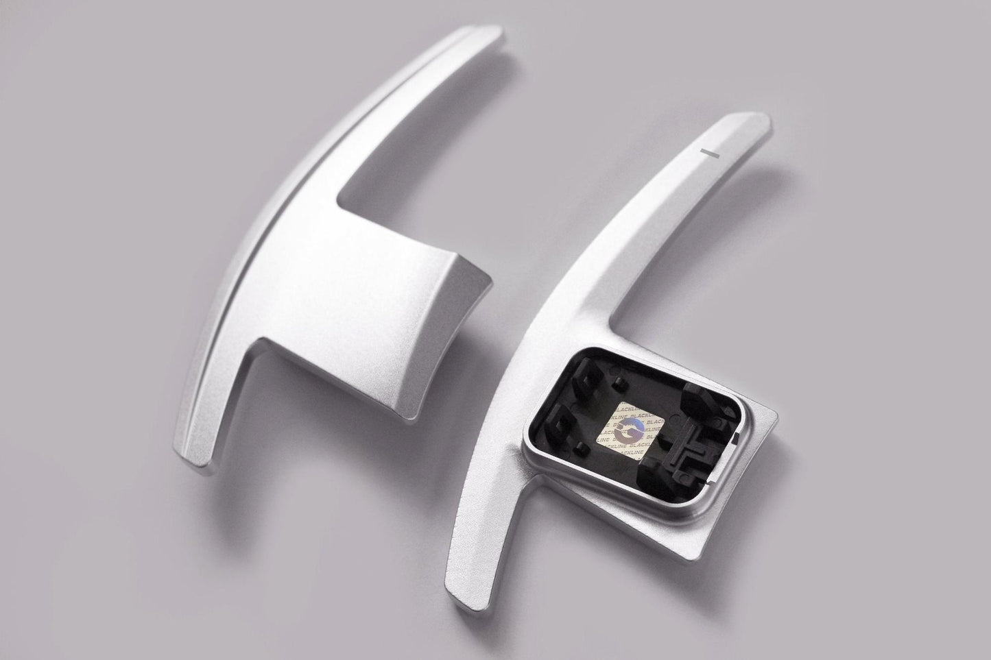 Toyota GR Supra 2020+ (A90) Blackline Spec Billet Paddle Shifter Set - Silver-Interior-Silicon Valley Bimmer