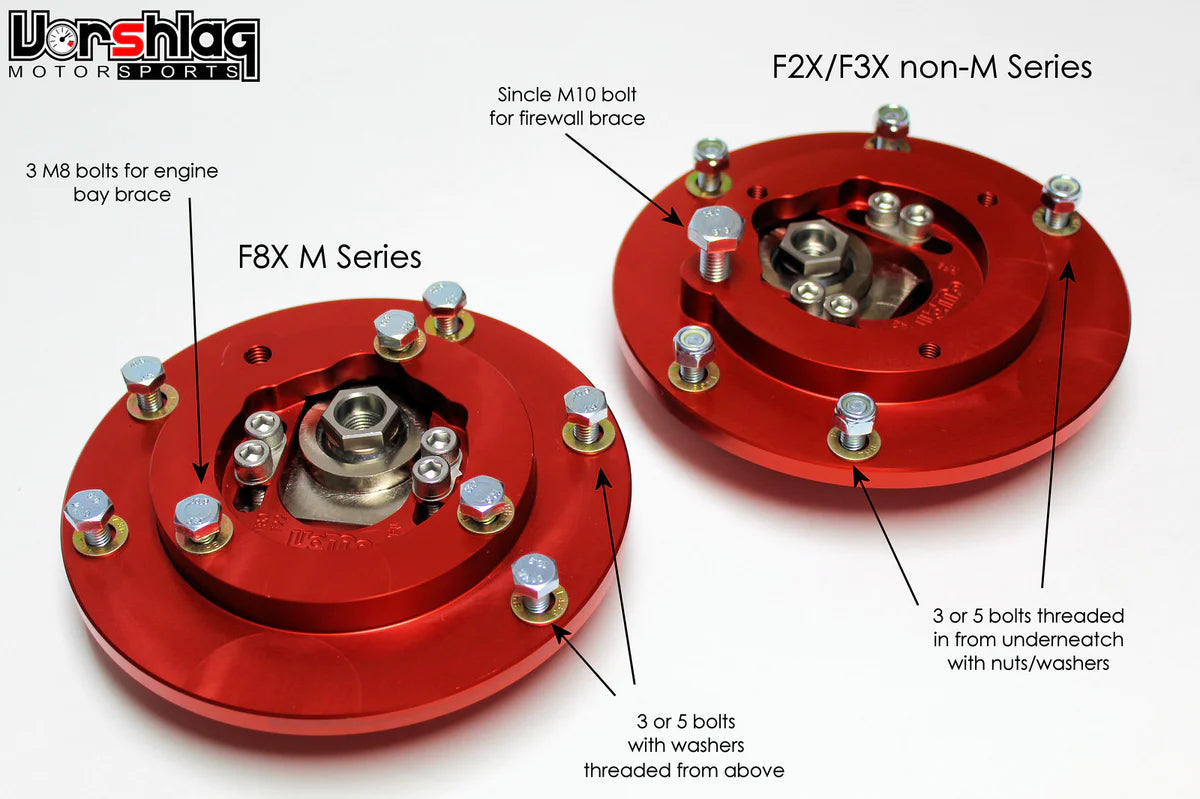 Vorshlag BMW F22/F30 (2012-up) Camber Plates & Coilover Perches-Suspension-Silicon Valley Bimmer