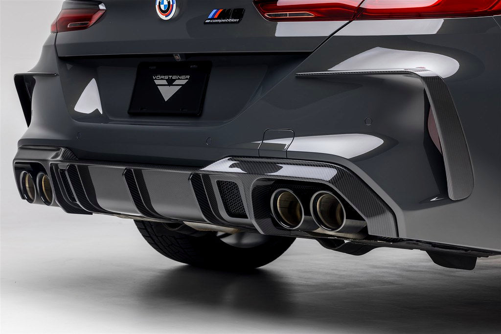 Vorsteiner F9X M8 Carbon Fiber Aero Rear Bumper Eyebrows-Exterior-Silicon Valley Bimmer