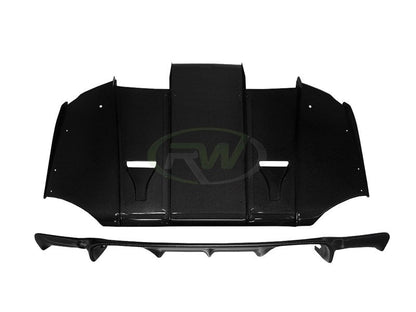 RW Carbon BMW E92 M3 Varis Style Carbon Fiber Diffuser