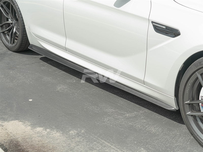 RW Carbon BMW F06 DTM Style Carbon Fiber Side Skirt Extensions