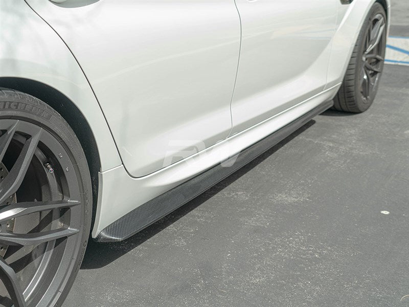 RW Carbon BMW F06 DTM Style Carbon Fiber Side Skirt Extensions