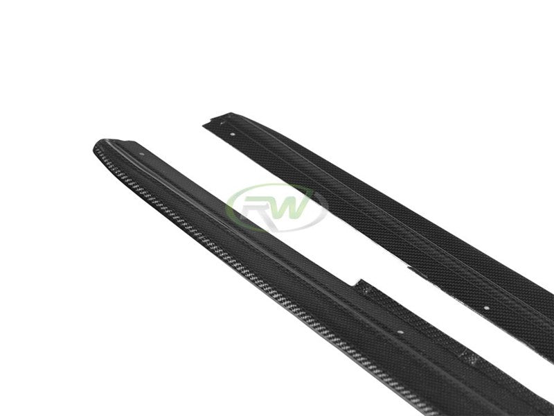 BMW F10 Carbon Fiber Side Skirt Extensions 528i 535i 550i M5