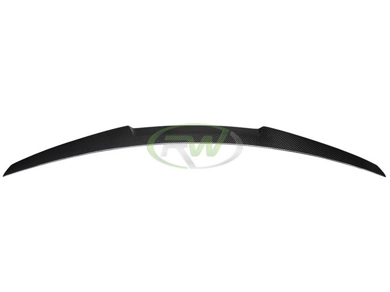 RW Carbon BMW F10 M4 Style Carbon Fiber Trunk Spoiler