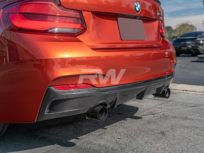 RW Carbon BMW F22 F23 Exotics Style CF Rear Diffuser