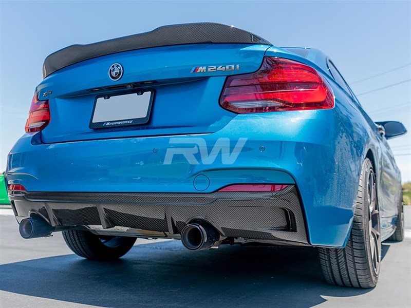 RW Carbon BMW F22 F23 Exotics Style CF Rear Diffuser