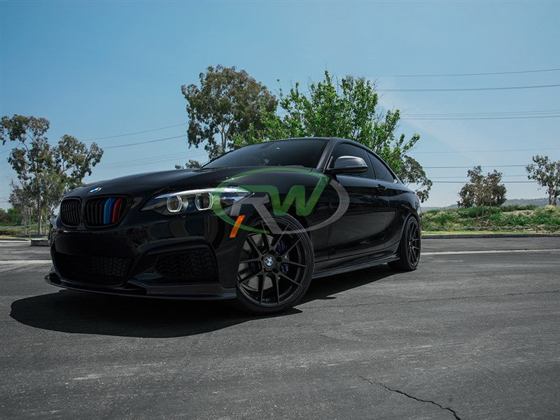 RW Carbon BMW F22 F23 Carbon Fiber Side Skirt Extensions