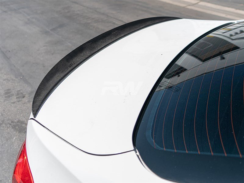 RW Carbon BMW F30 Performance Style Carbon Fiber Trunk Spoiler