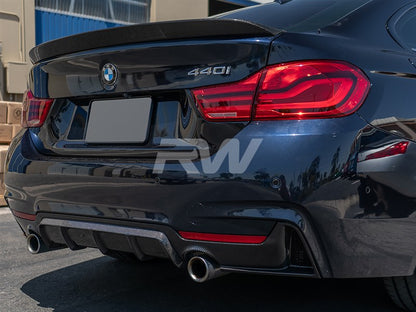 RW Carbon BMW F36 3D Style Carbon Fiber Trunk Spoiler