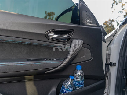 RW Carbon BMW F20 F22 F87 Carbon Fiber Door Handle Trims