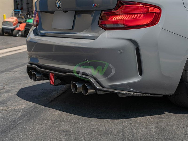 RW Carbon BMW F87 M2 Carbon Fiber Kholen Style Diffuser