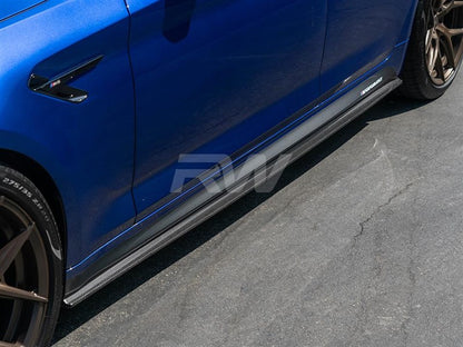 RW Carbon BMW G30 F90 RWS Carbon Fiber Side Skirt Extensions